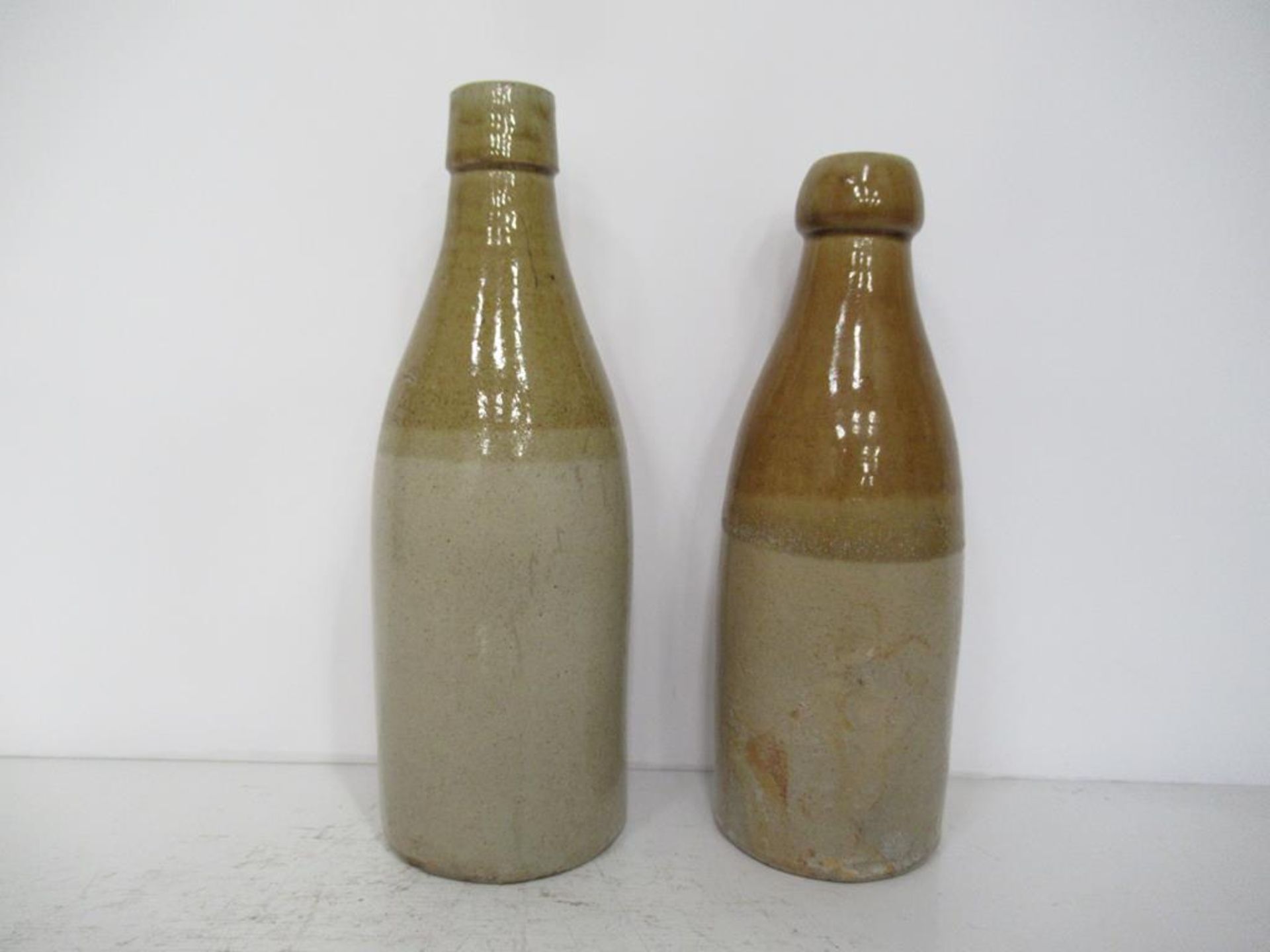 2 x Grimsby W.Stracker Impressed Stone Bottles (21cm) - Image 3 of 10