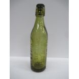 Grimsby Robert Cook coloured bottle complete with R.Cook stopper