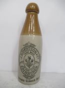 Edinburgh J.Robertson & Co Brewed Ginger Beer Stone Bottle (20cm)
