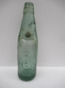 Grimsby Reinecke's Aerated Waters codd bottle with coloured marble 10oz