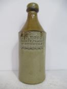 Chesterfield T.P. Wood stone bottle (21cm)