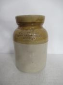 London J.T Morton Provision Merchant Stone Jar