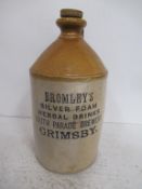 Bromleys silver foam herbal drinks South Parade Brewery Grimsby Flagon with stopper
