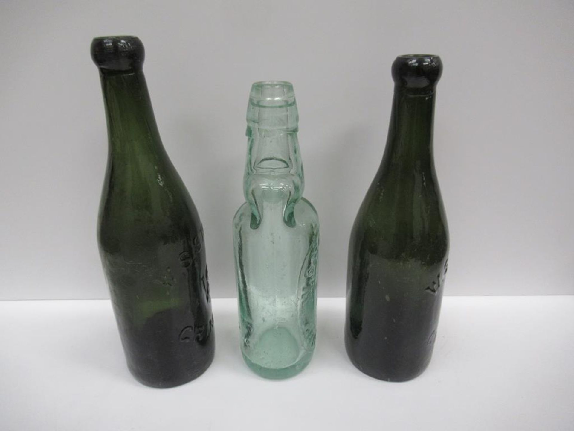 3x Grimsby W.S. Straker bottles- two coloured, one codd - Image 2 of 11