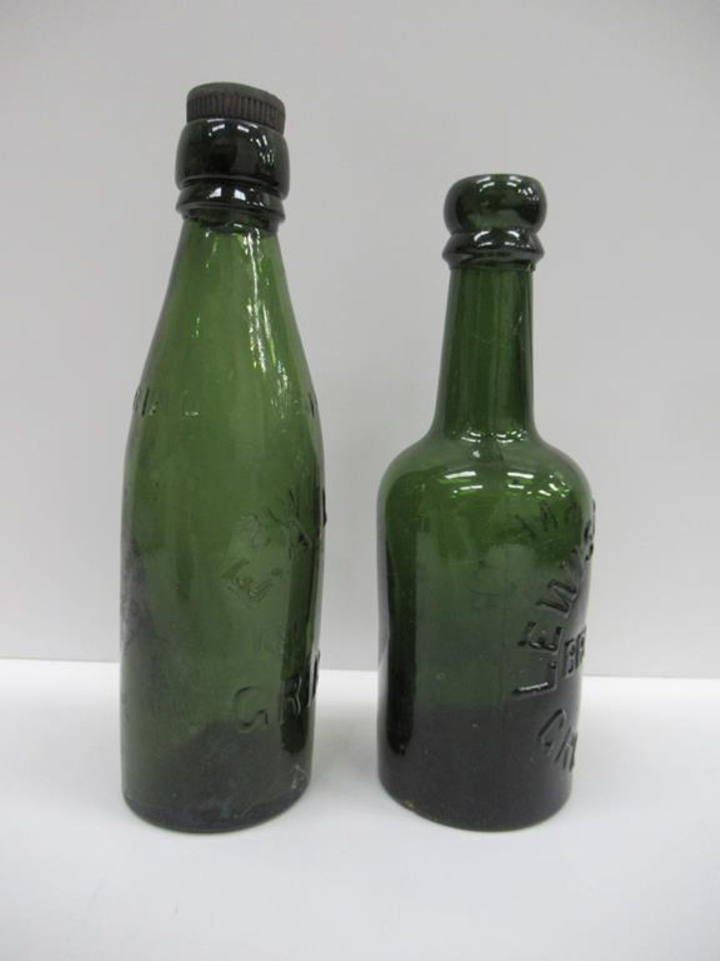 6x Grimsby E.A Lewis (3) and Lewis & Barker (3) coloured bottles - Image 15 of 22