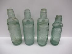 4x Grimsby J. Sykes (1) J.B. Sykes (1) and Sykes & Dean (2) codd bottles (J. Sykes 8oz, the rest are