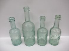 4x Grimsby E.A Lewis (1) and Lewis & Barker (3) bottles