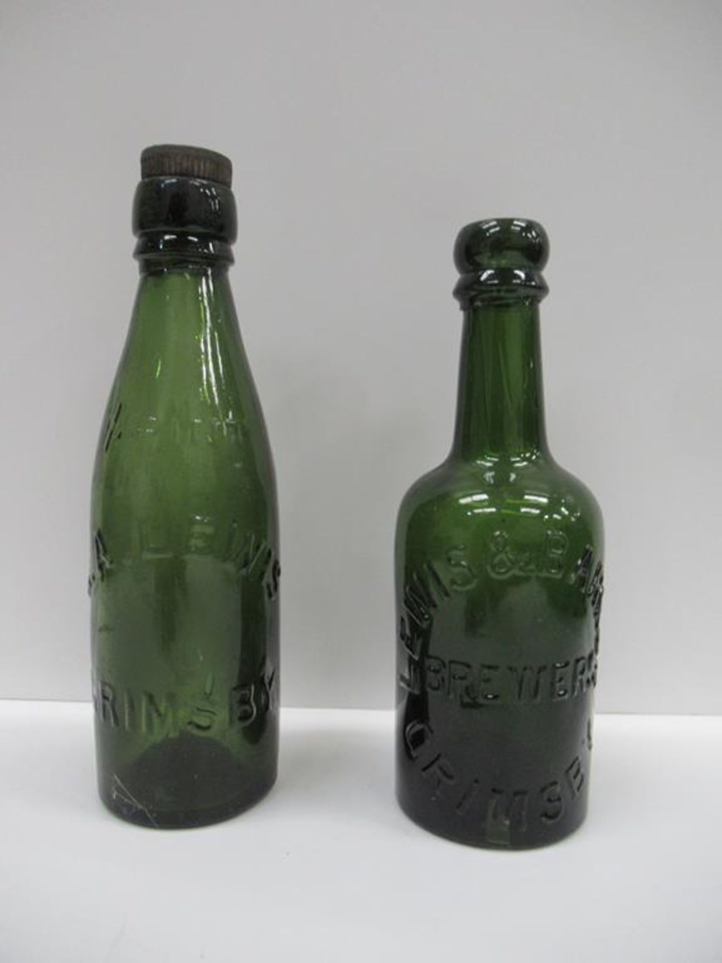 6x Grimsby E.A Lewis (3) and Lewis & Barker (3) coloured bottles - Image 14 of 22