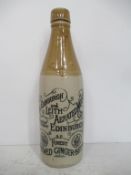 The Edinburgh and Leith Aerated Water Coy Finest Brewed Ginger Beer Stone Bottle (20cm)