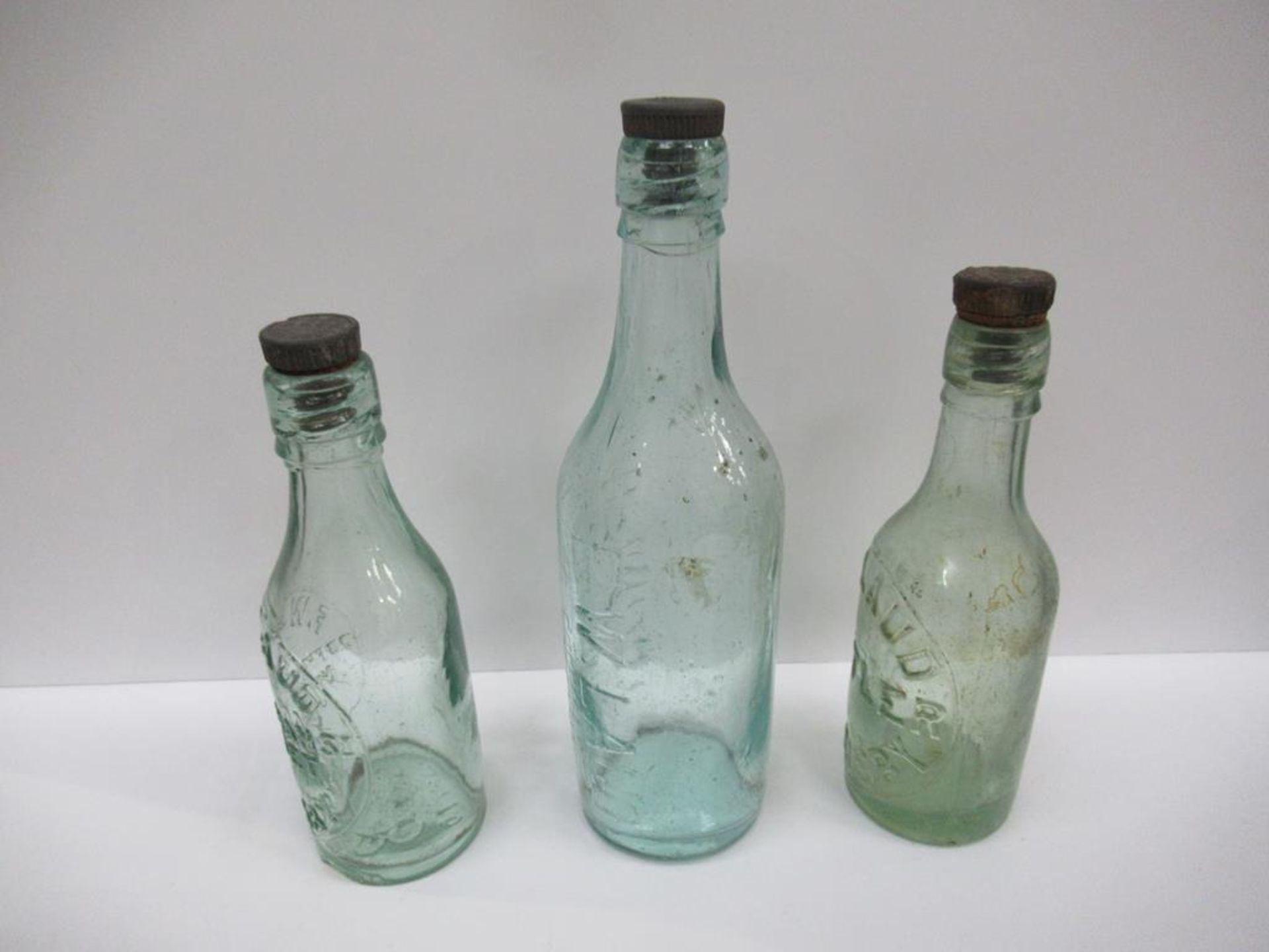 3x Grimsby F.W. Laud bottles with stoppers - Image 4 of 14