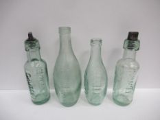 4x Grimsby W. Hill & Son (3) and W.M. Hill & Co. (1) bottles