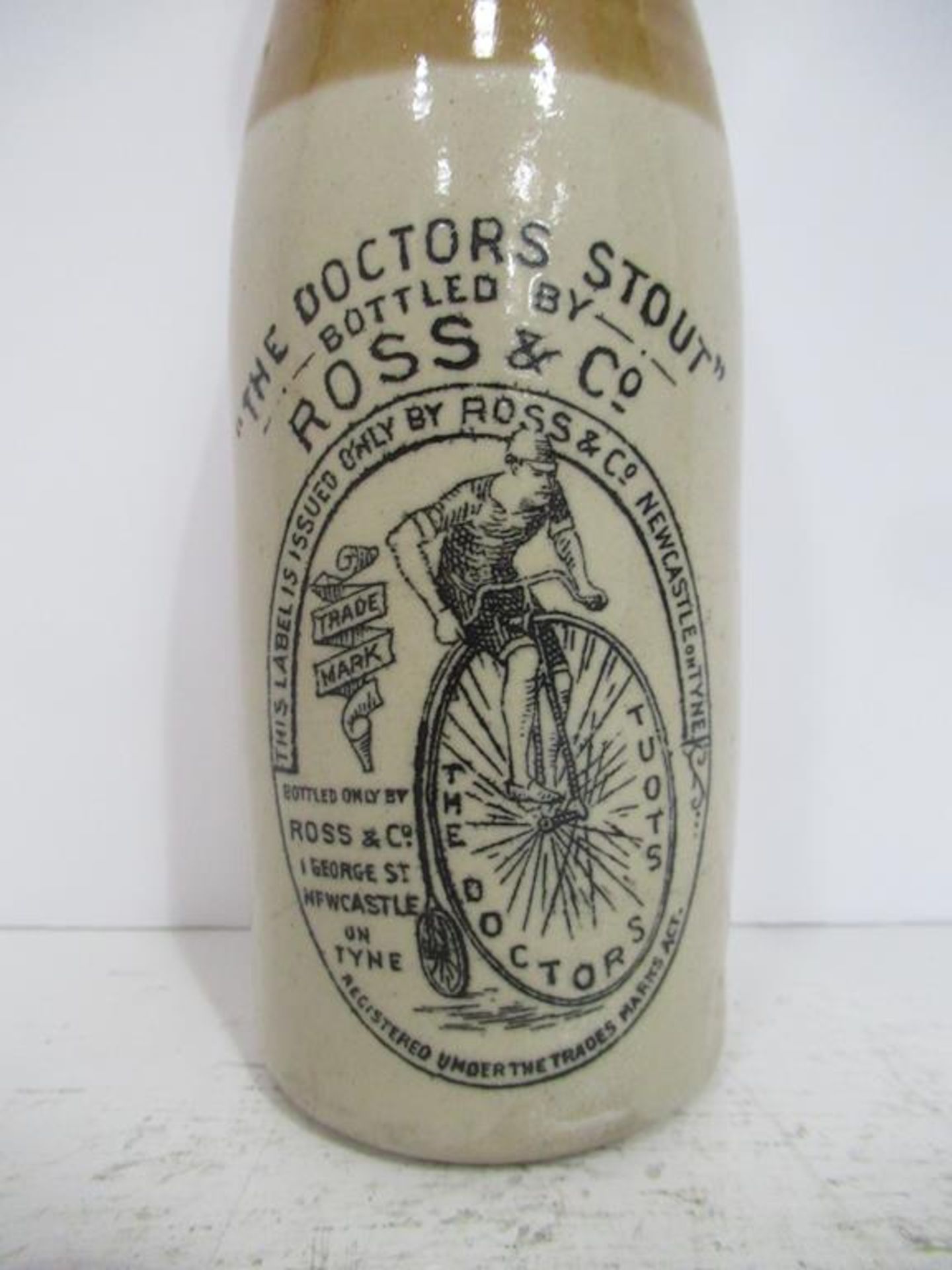 Newcastle on Tyne Ross & Co stone bottle (20cm) - Image 5 of 7