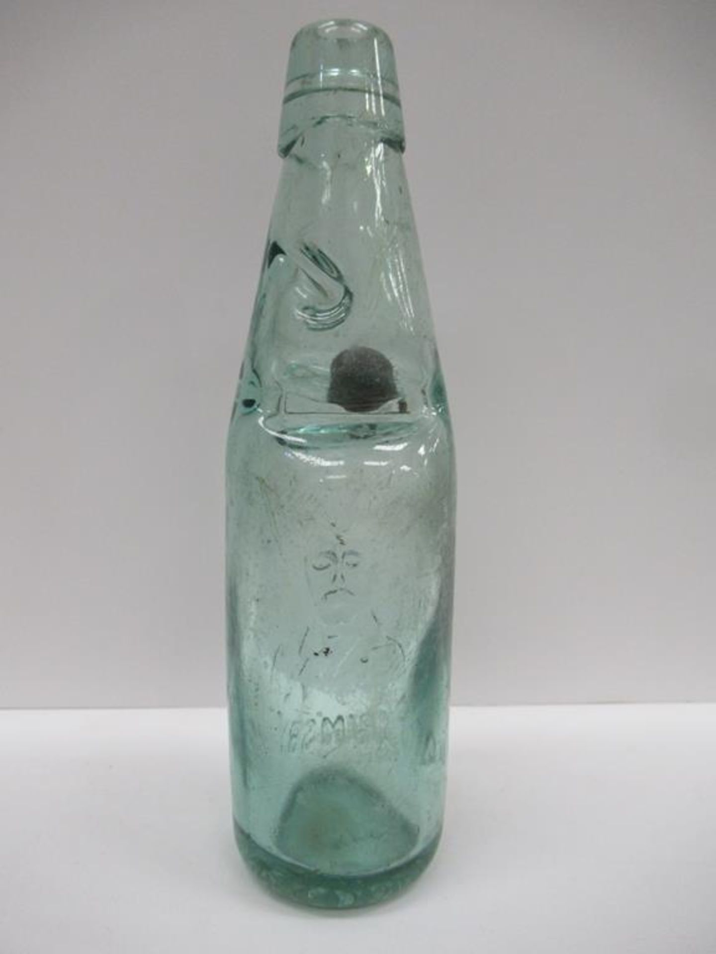 Grimsby Reinecke's Aerated Waters codd bottle with coloured marble 10oz - Image 3 of 9