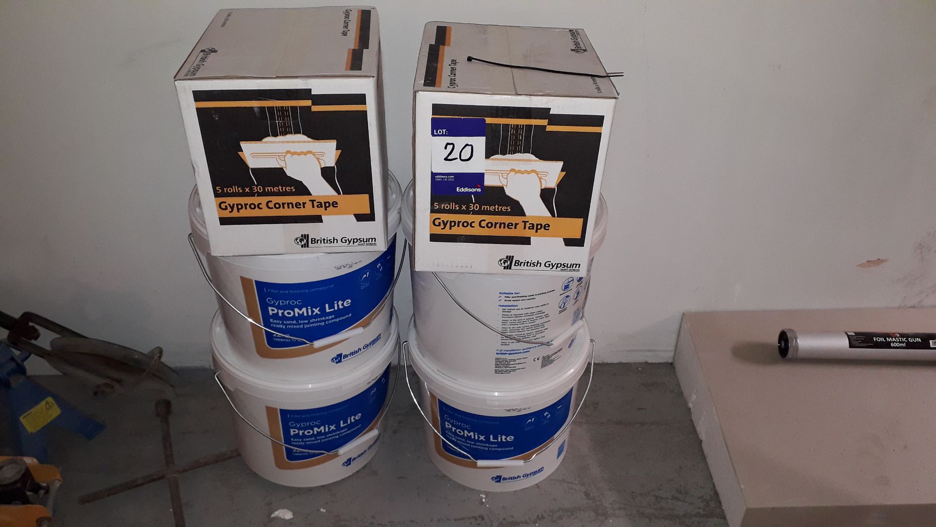 4 x 22kg Containers of Gyprox Promix Lite Ready Mi - Image 2 of 2