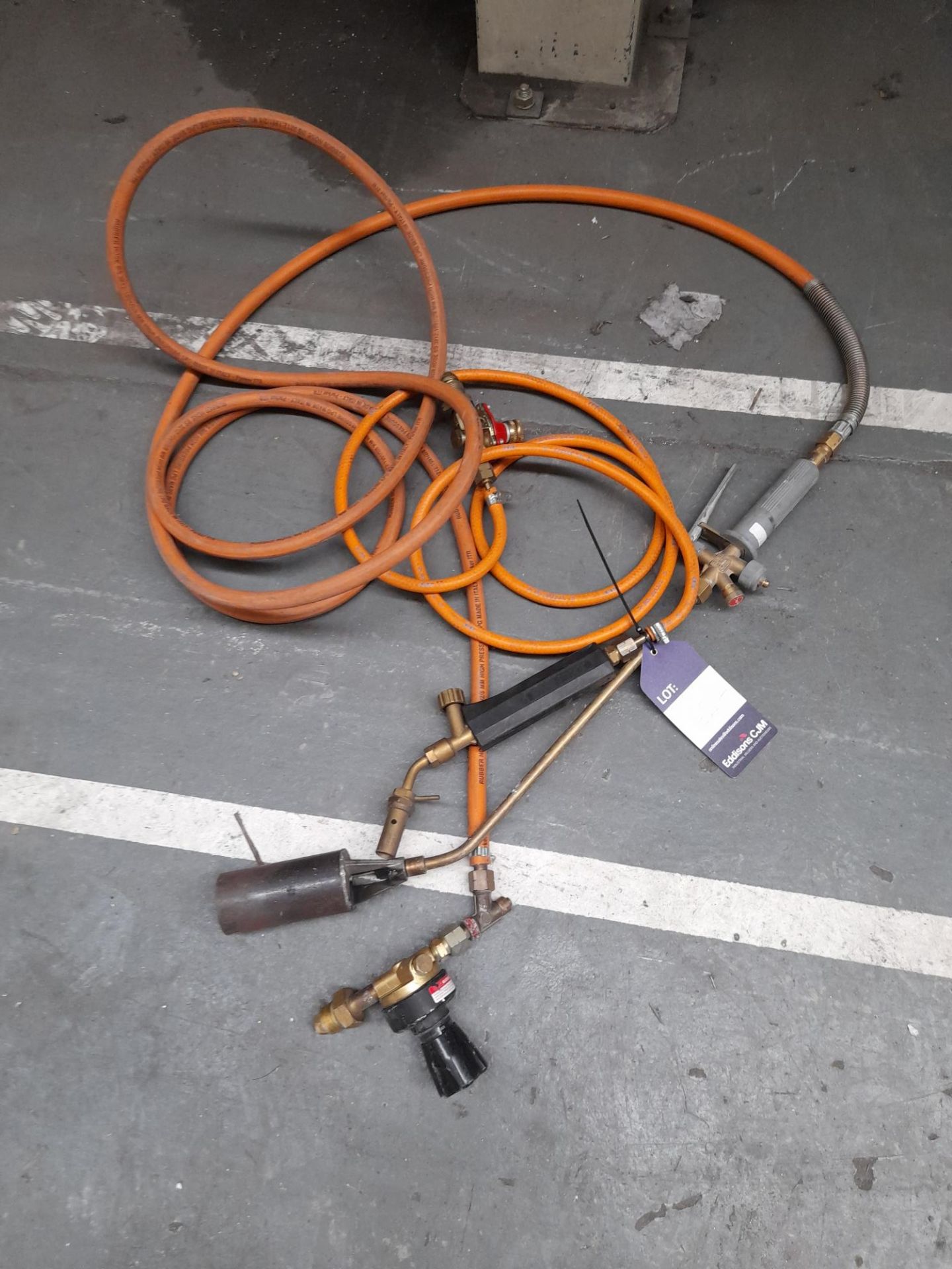 2 various gas torches as lotted