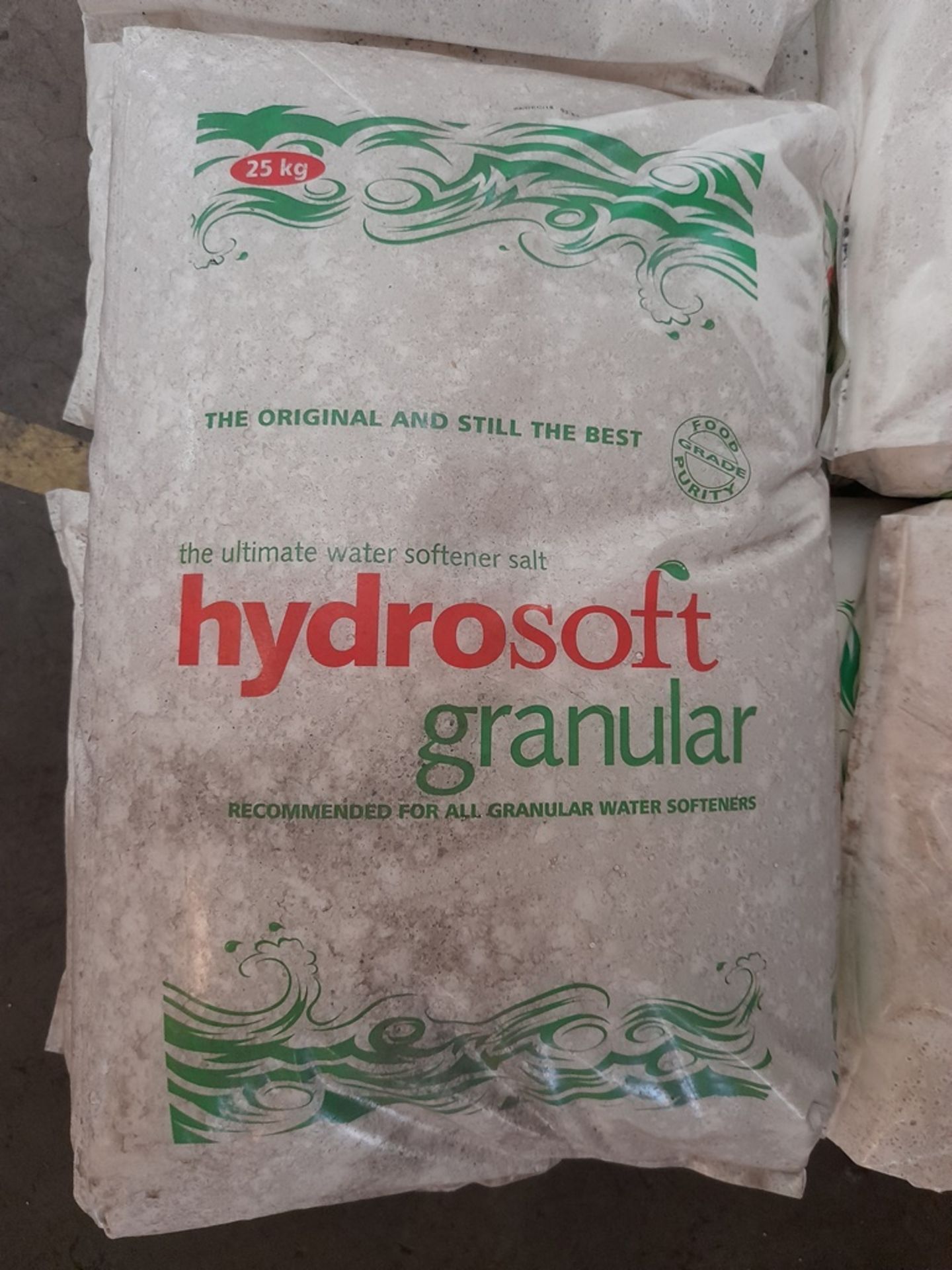 Pallet of hydrosoft granular water softener sale (approx 15 bags)