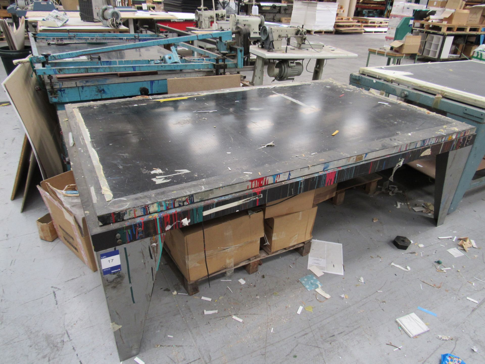 Screen Printing Table, incomplete with Vacuum Pump - Image 2 of 2