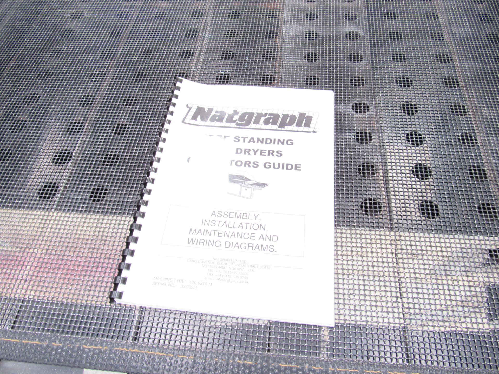 Serfast Screen Printer with Natgraph 170-02.01 UV Dryer, Serial Number 337-02-04, 2002 - Image 10 of 13