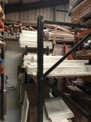 2 Bays warehouse racking, 3 End frames, 2000 x 800mm, 6 Cross beams 22600mm