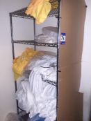 Two Racks & Contents of Various Plain T-Shirts