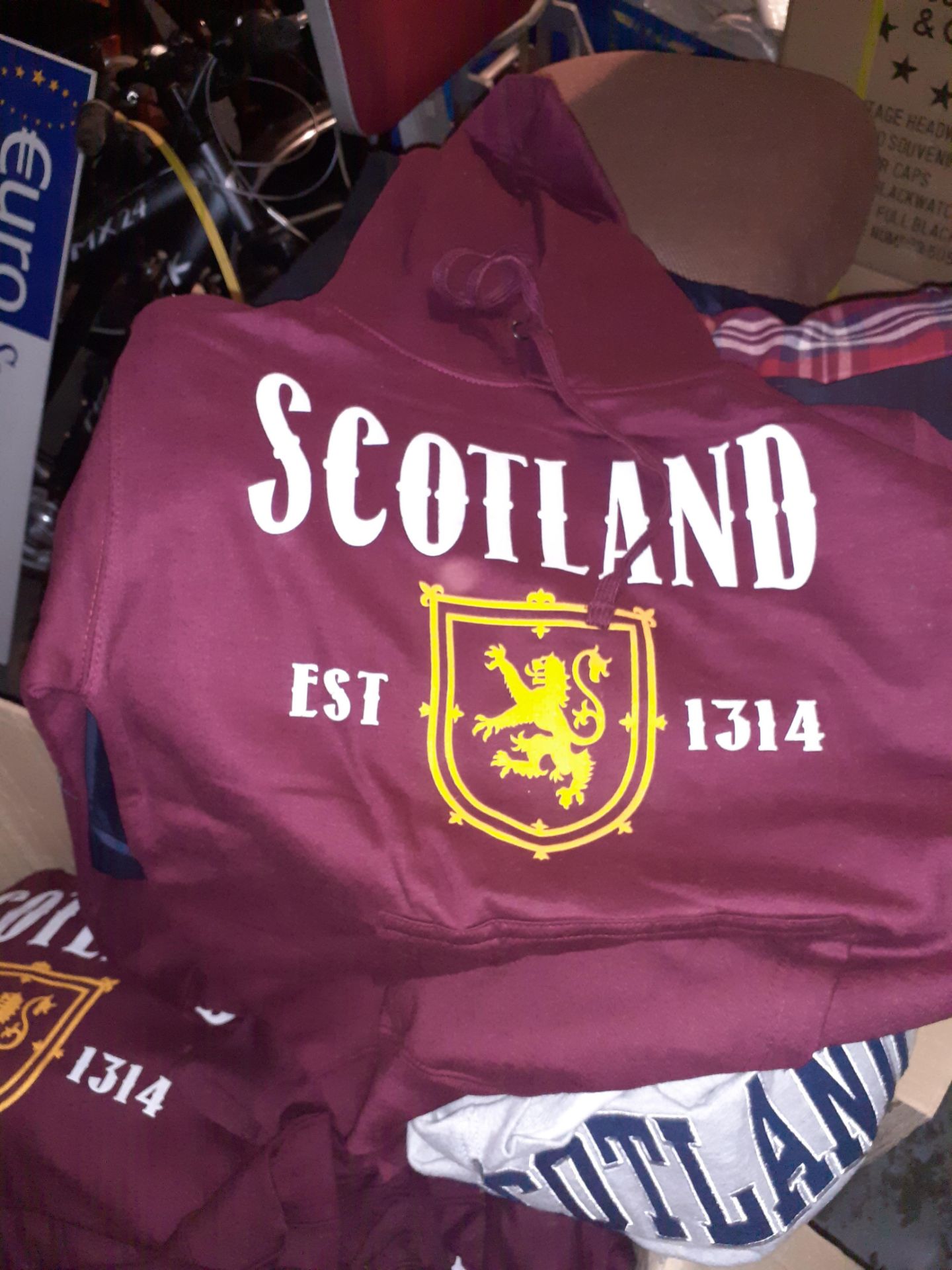 Two Boxes of Scottish Themed Clothing & Box of Cambridge Themed T-Shirts - Image 3 of 3