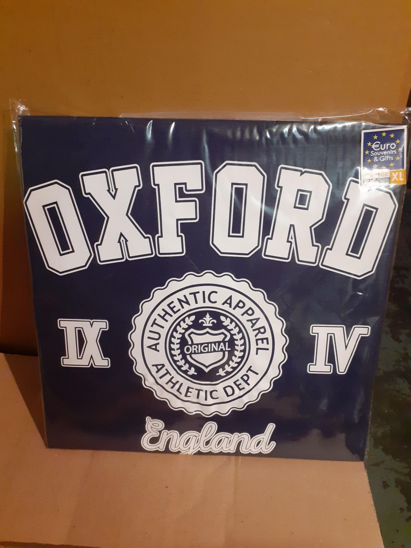 Three Boxes of Oxford Themed T-Shirts, Two Boxes of Plain Hooded Sweat Shirts - Image 2 of 2