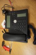 4 Various SNOM IP Telephone Handsets, D315, D345,