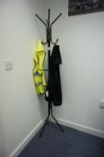 Metal Hat & Coat Stand with Clothes Rail