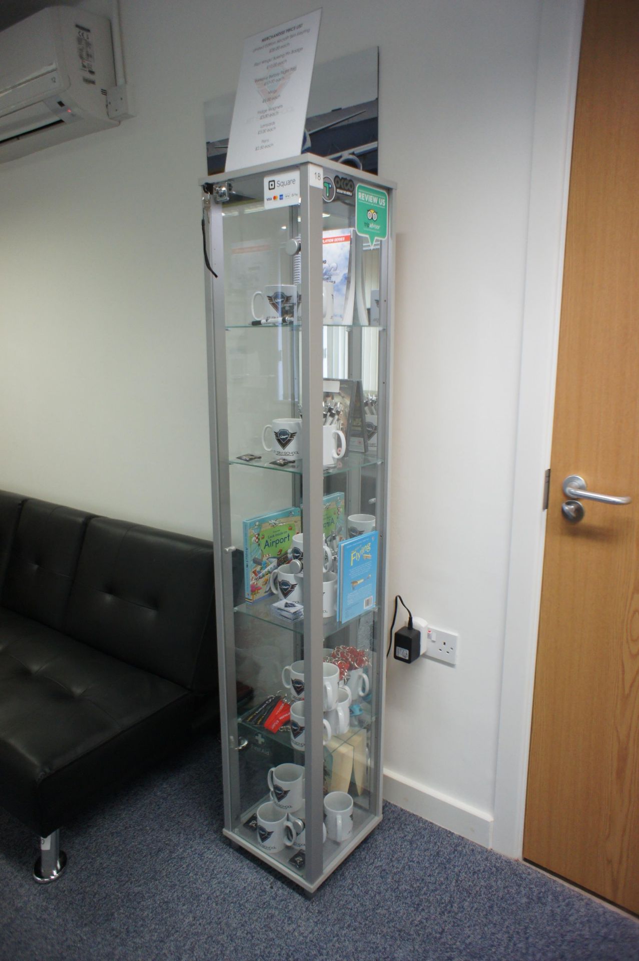 5 Tier Glazed Displays Case ­