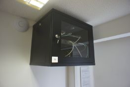 Wall Mounted Comms Cabinet with Contents including
