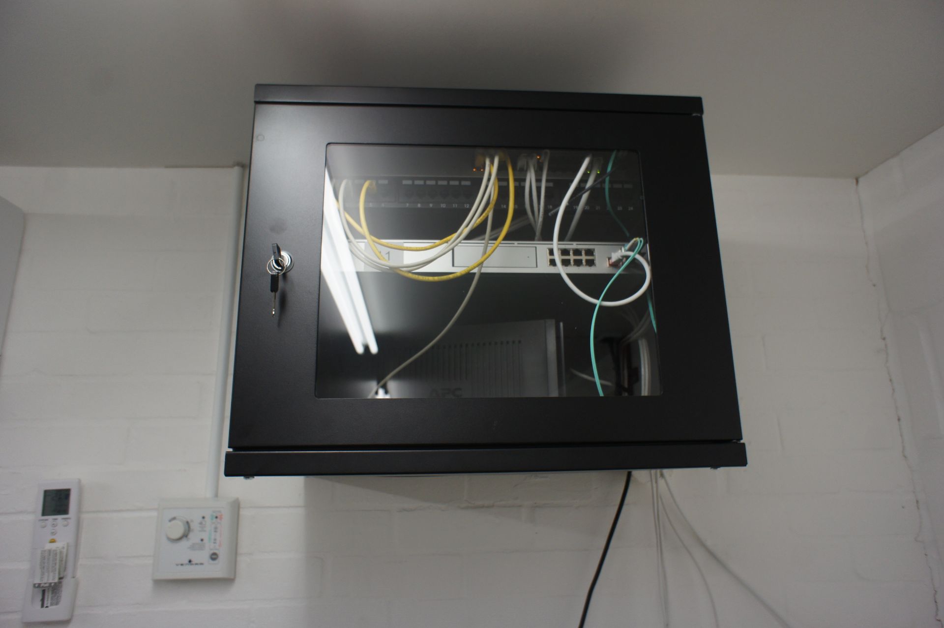 Wall mounted Comms Cabinet with contents including - Image 2 of 7