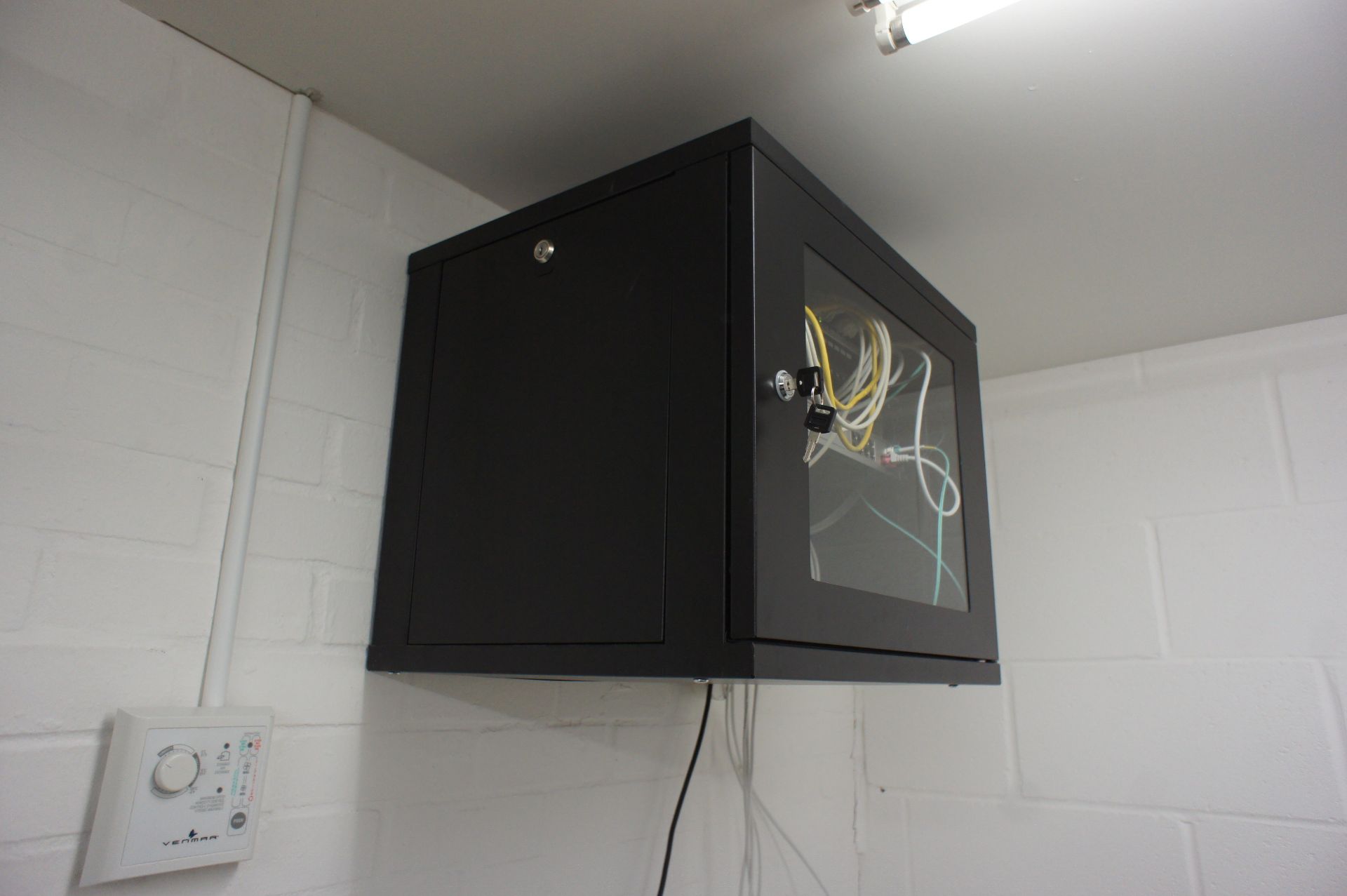 Wall mounted Comms Cabinet with contents including - Image 3 of 7