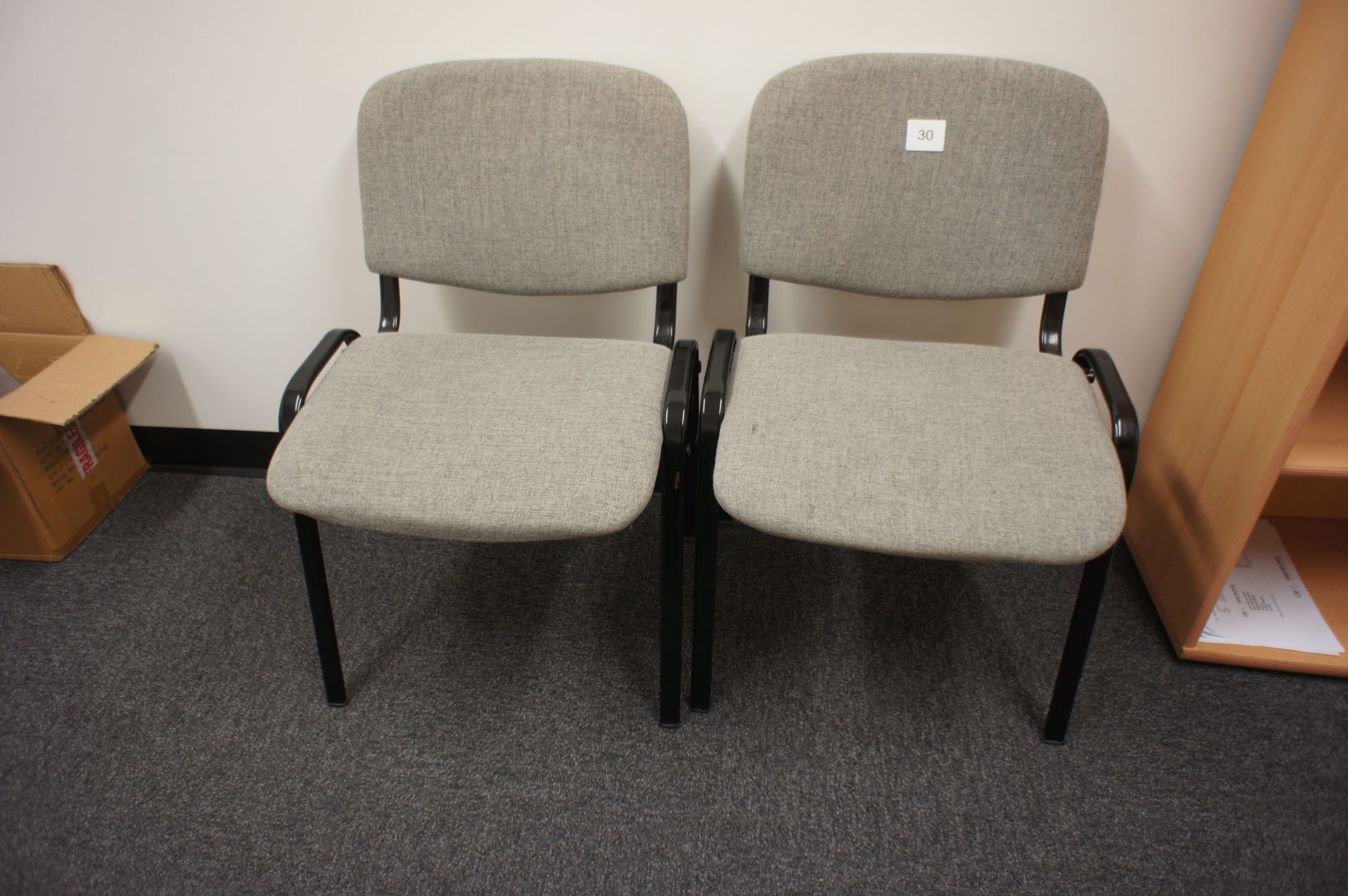 4 Upholstered Reception/Meeting Chairs