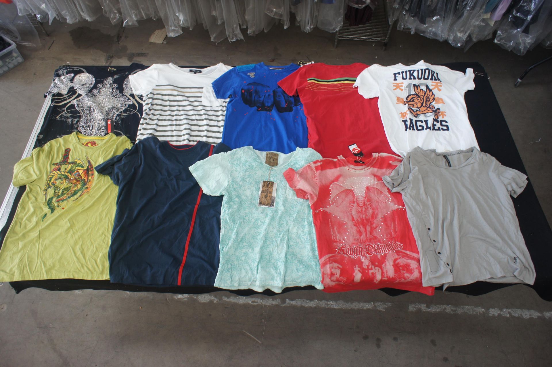 10 x Various designer T-shirts, L