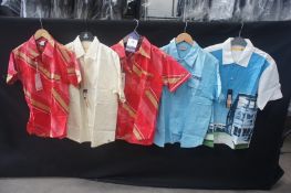 5 x Various short sleeve shirts, M