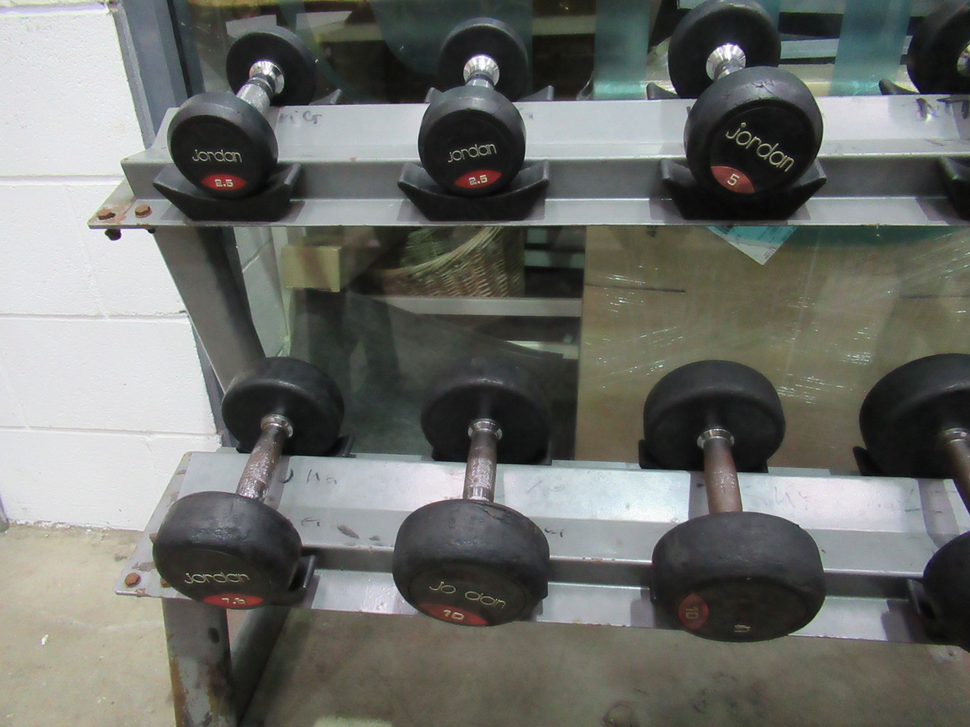 Various Jordan rubber covered dumbells - Image 2 of 3