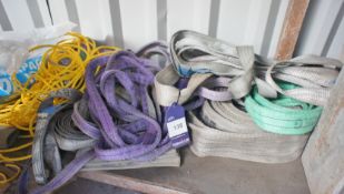 Qty of Various Lifting Slings, to Shelf