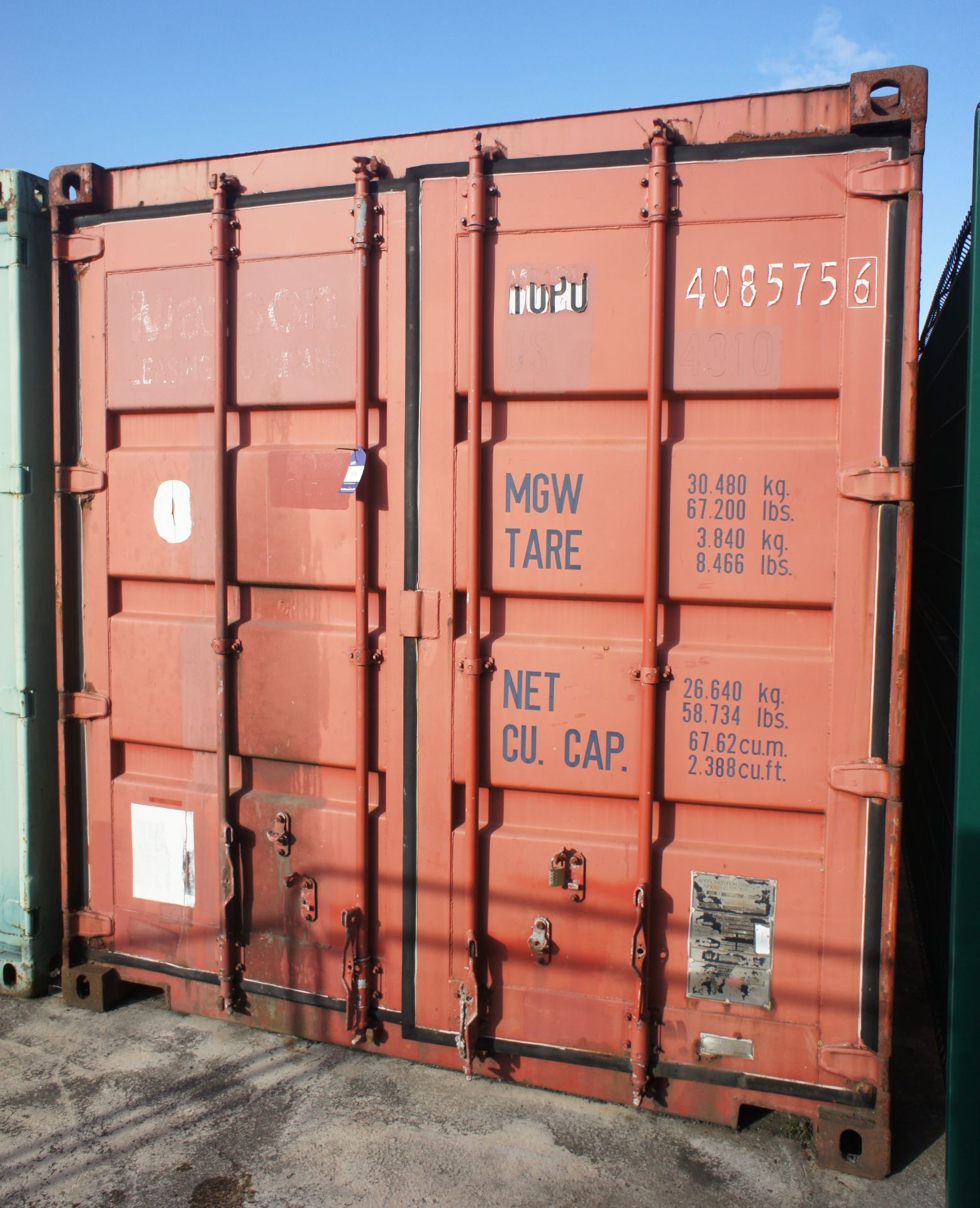 Steel Shipping / Storage Container, 40ft (Delayed