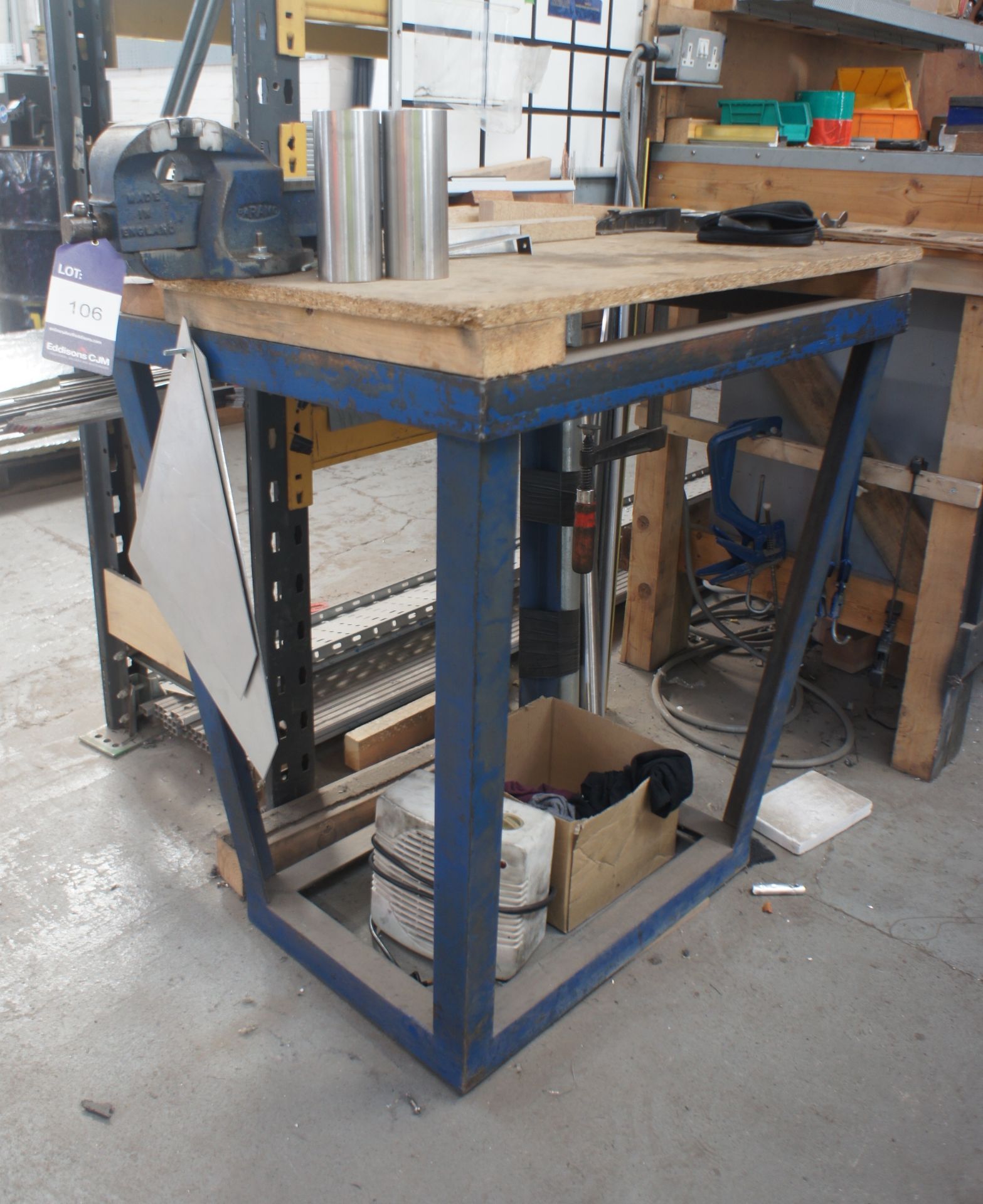 Steel Framed Workbench with Paramo No.2 Vice