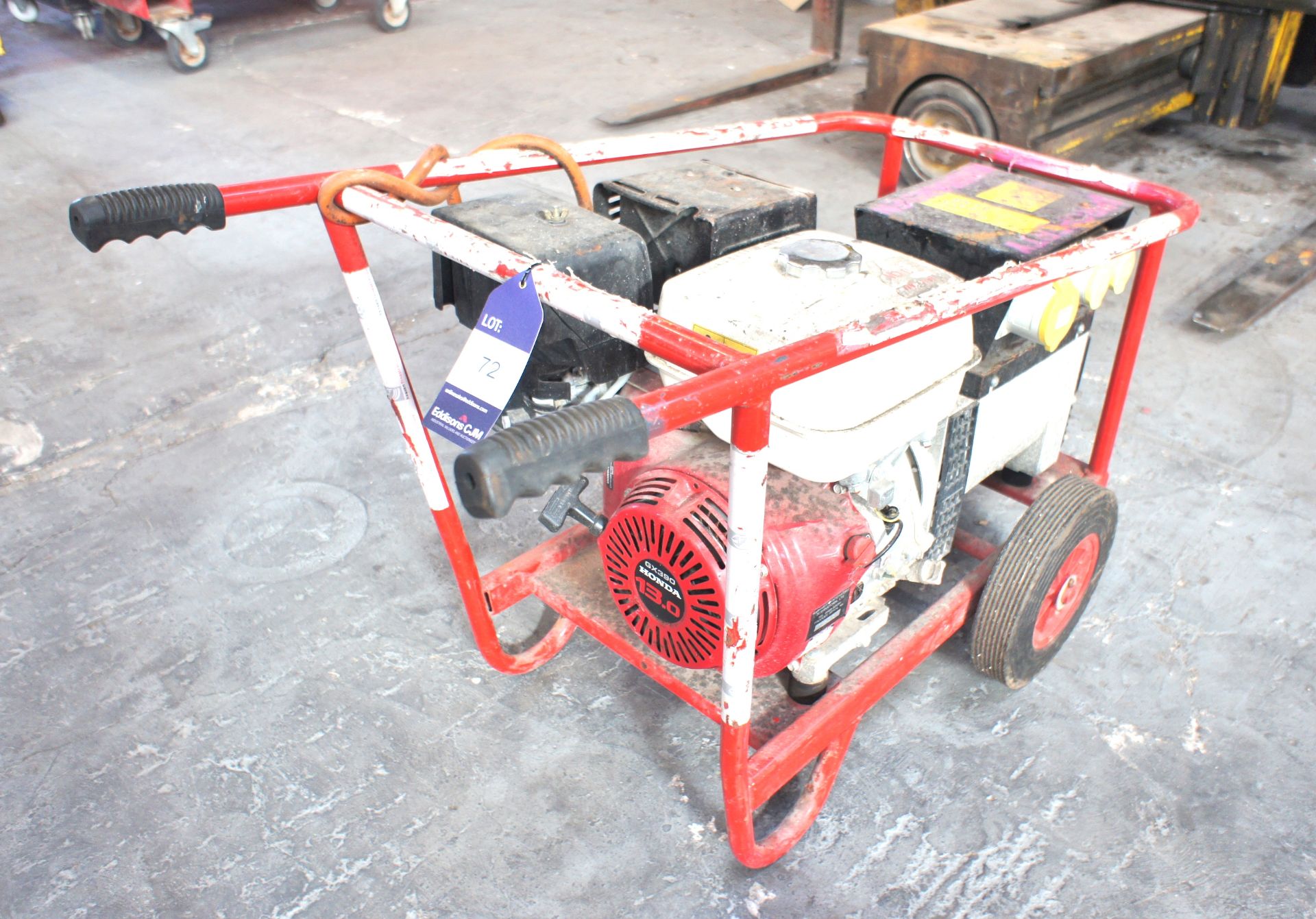 Honda Engine Petrol Generator, 6Kw / 7.5Kw, 110v - Image 2 of 3