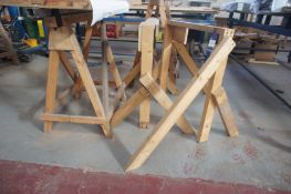 6 x various Timber Trestles