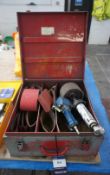 2 x various Pneumatic Buffing Tools, to Steel Case