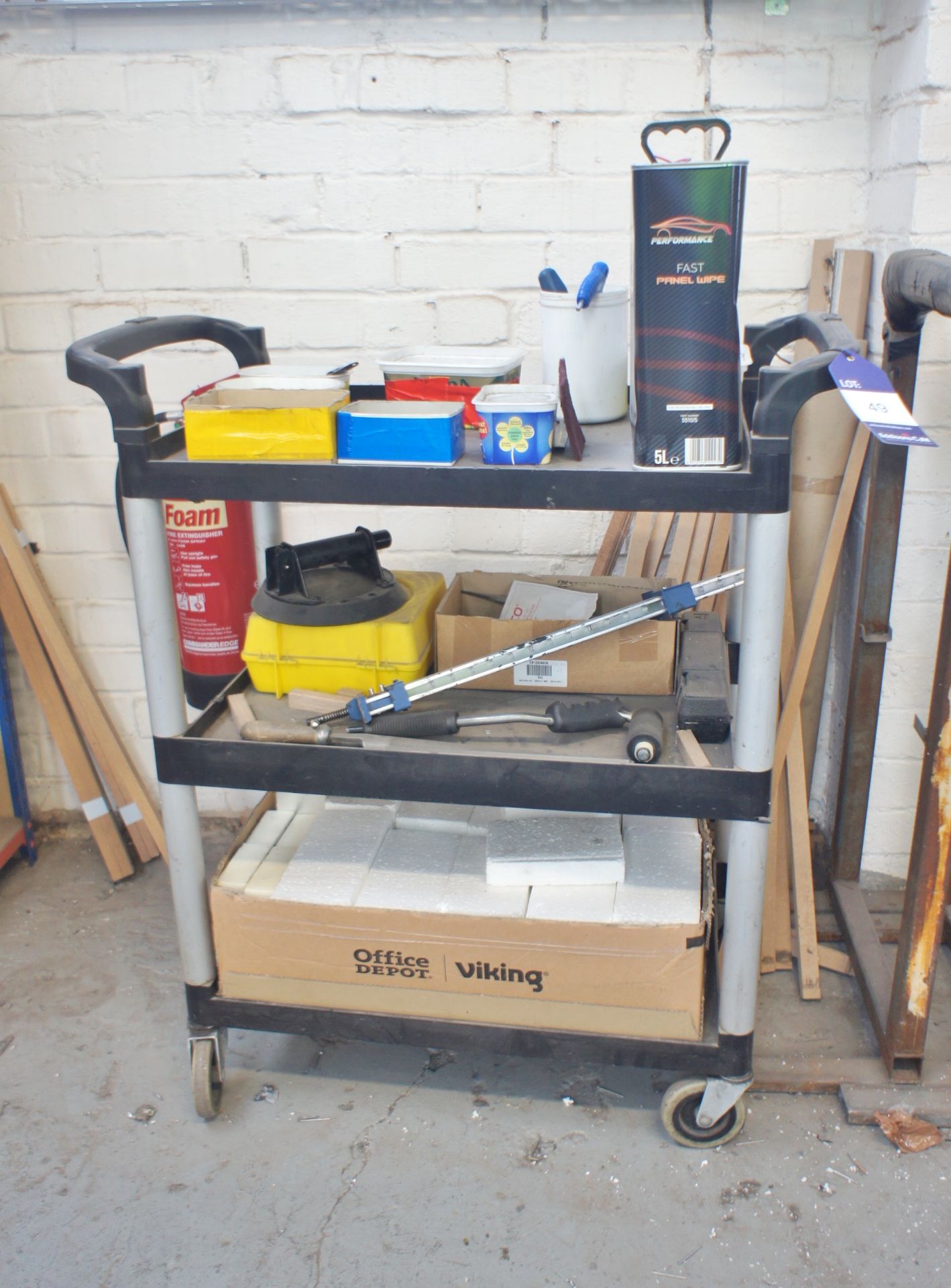 Mobile Tool Trolley with Contents