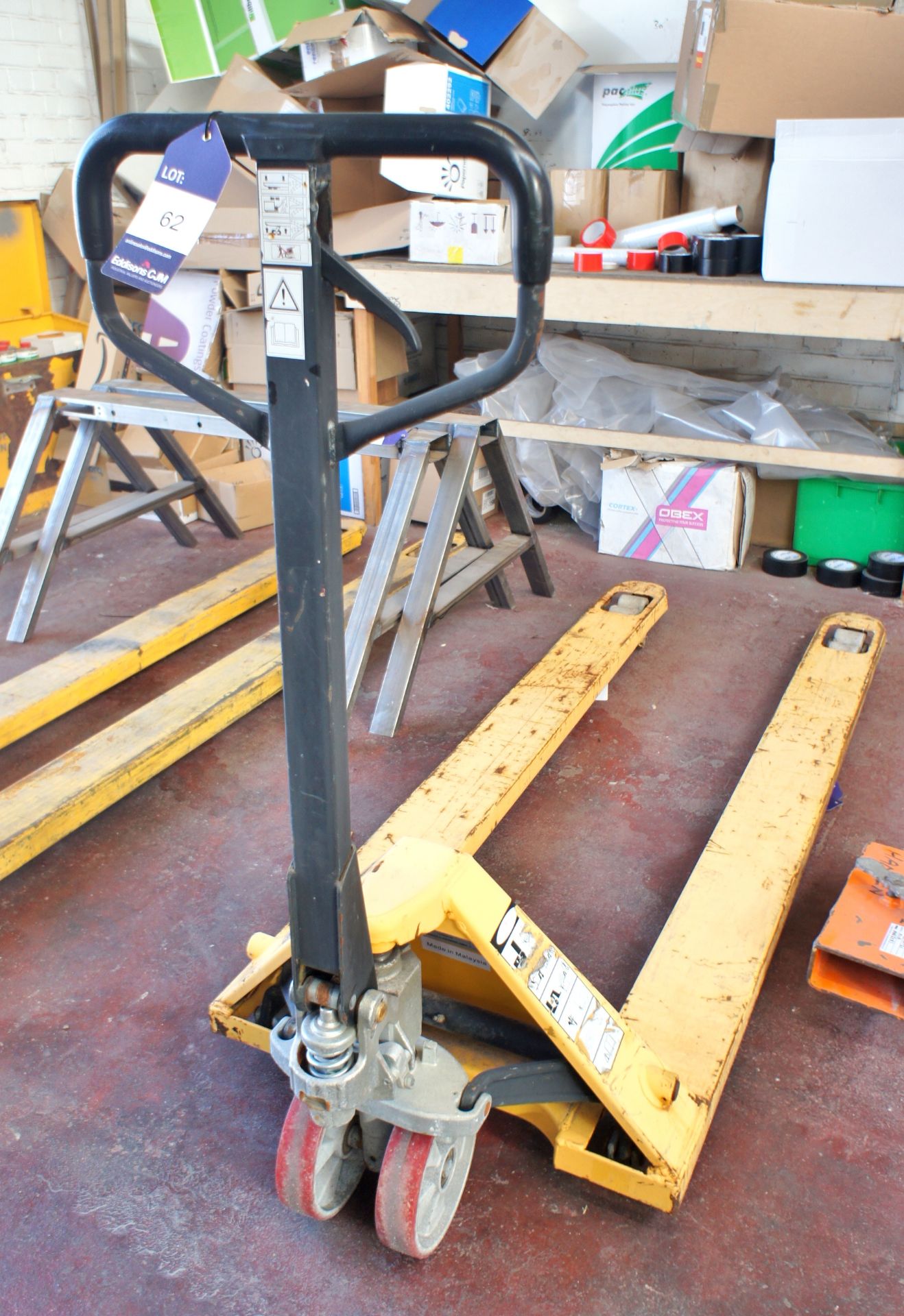 Hand Operated Long Tine Pallet Truck