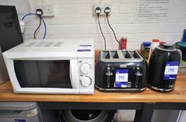Microwave Oven, Toaster and Kettle, 240v