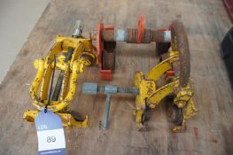 3 x Various Lifting Beam Clamps