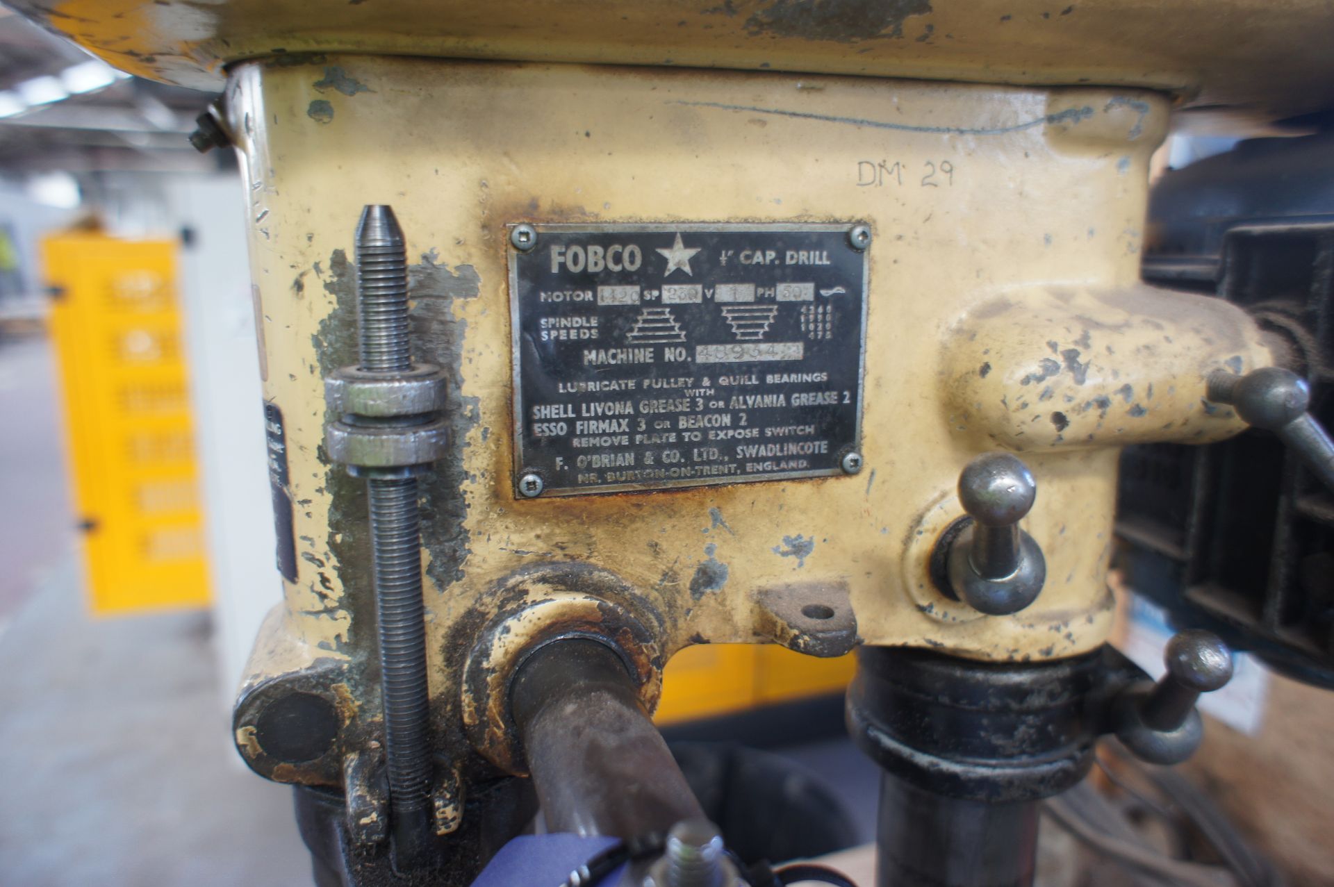 Fobco Pedestal Drill, 240v with table - Image 3 of 3