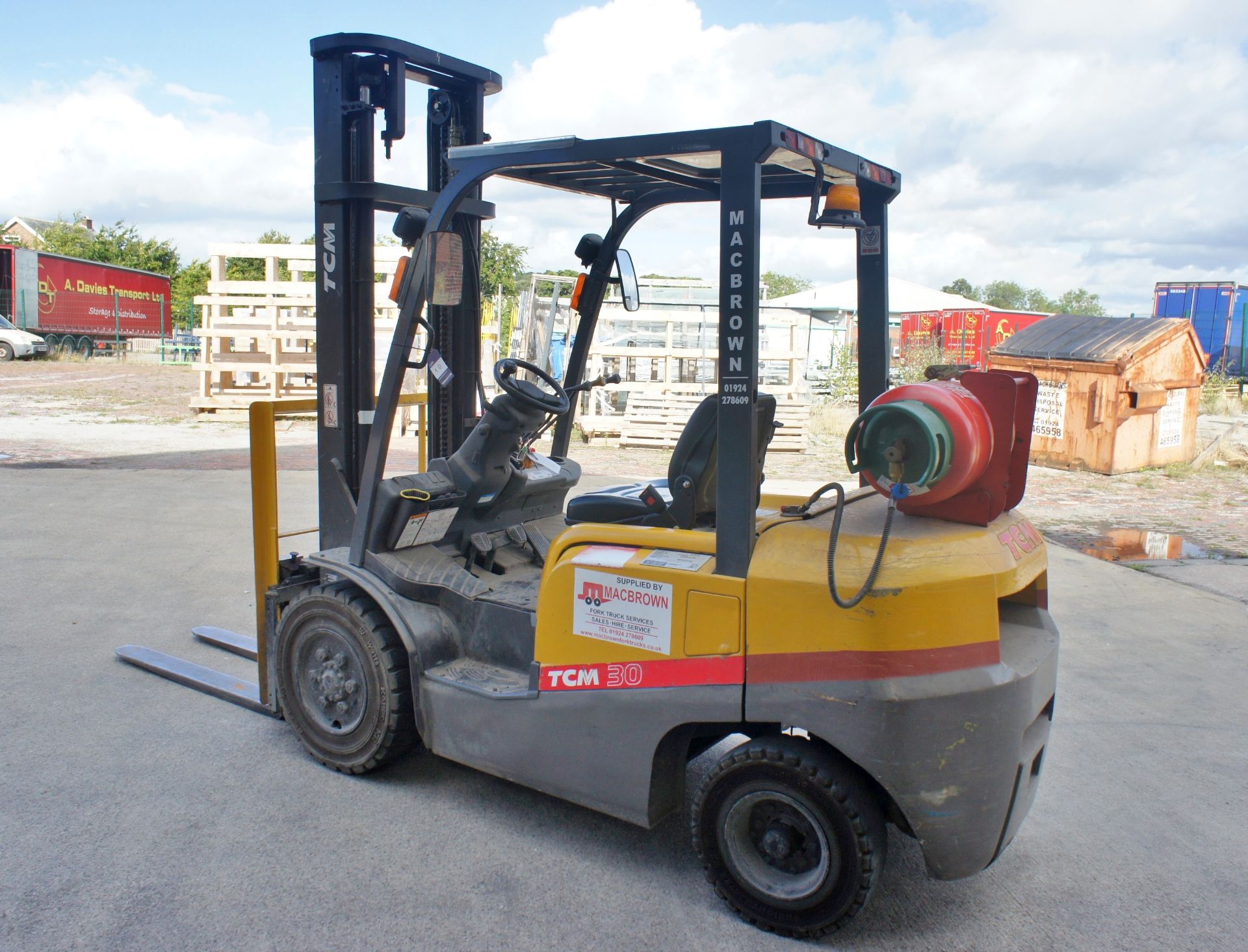 TCM FG30 LPG Forklift Truck, 3000kg capacity, side - Image 6 of 11