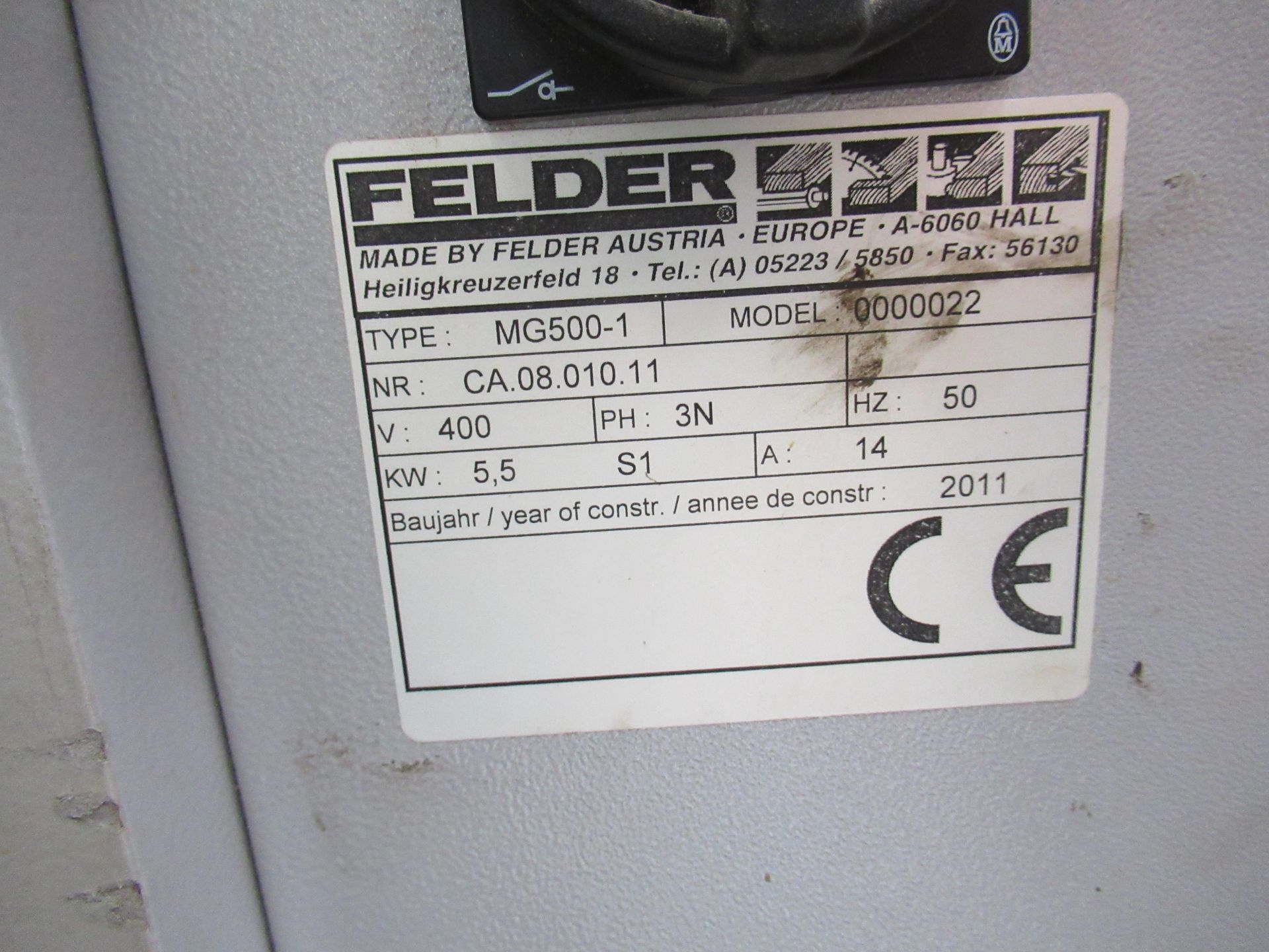 Felder G500-1 Edgebander - Image 7 of 8