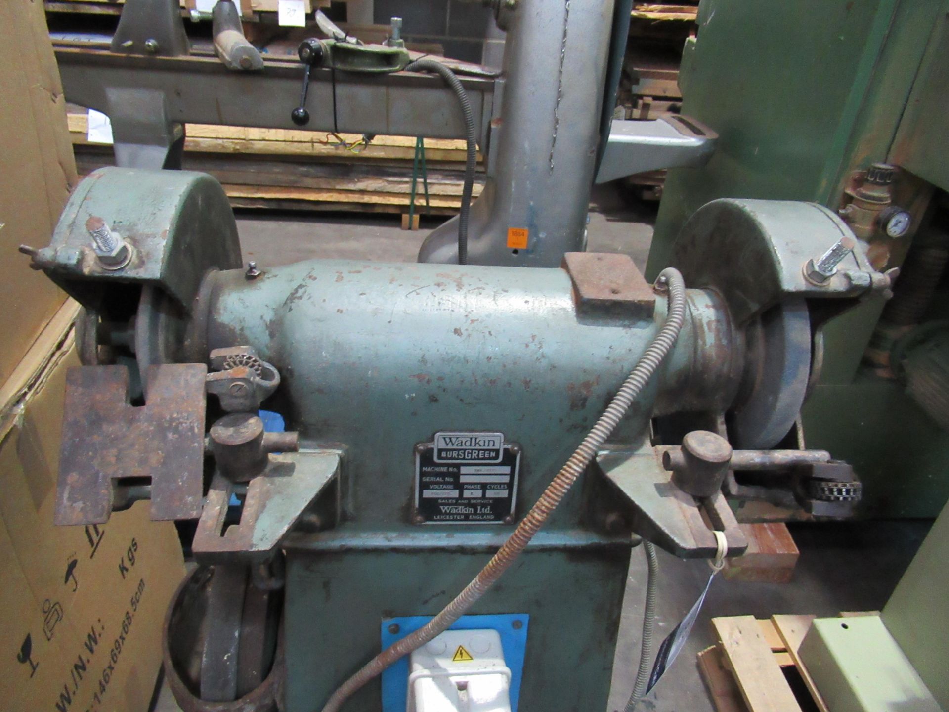 Wadkin Bursgreen BNK.58115 twin head grinder with grinding wheelws - Image 3 of 5